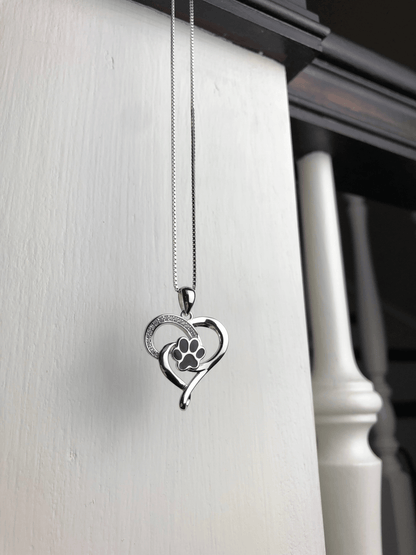 Infinity Tass Hjärta Memorial Halsband