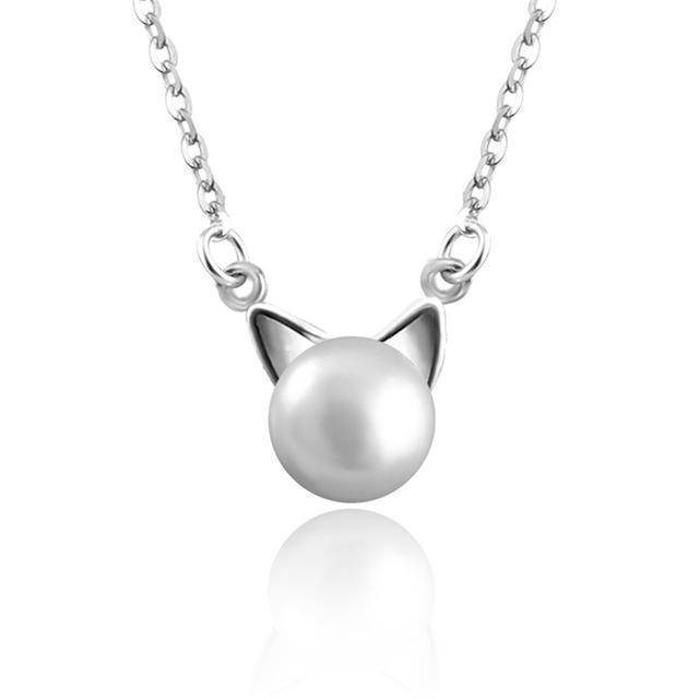 Pärla Katt Halsband With Bonus Örhängen