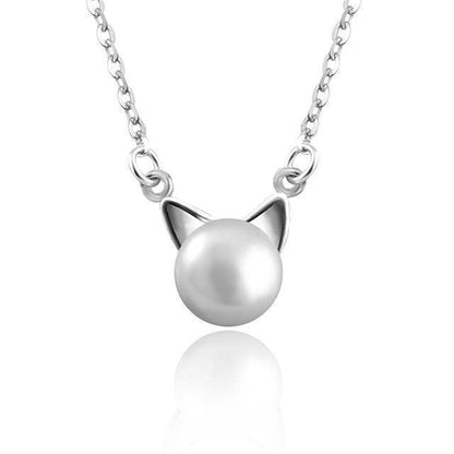 Pärla Katt Halsband With Bonus Örhängen