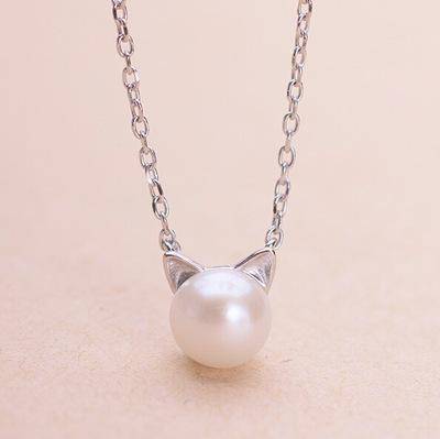 Pärla Katt Halsband With Bonus Örhängen