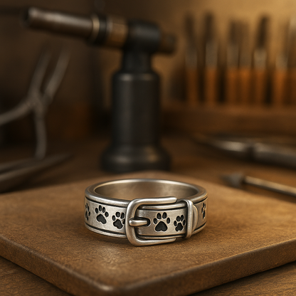 Cute And Stylish Hund Inspired Collar Ring
