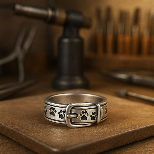 Cute And Stylish Hund Inspired Collar Ring