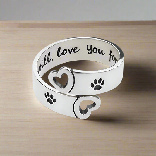 Tass Print Hjärta Twist Memorial Ring