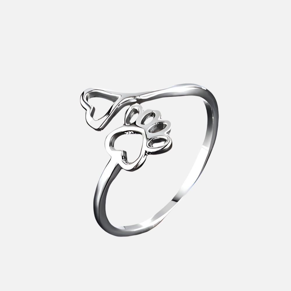 Sterling Silver Tass Hjärta Memorial Ring