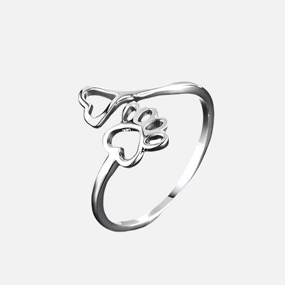 Sterling Silver Tass Hjärta Memorial Ring