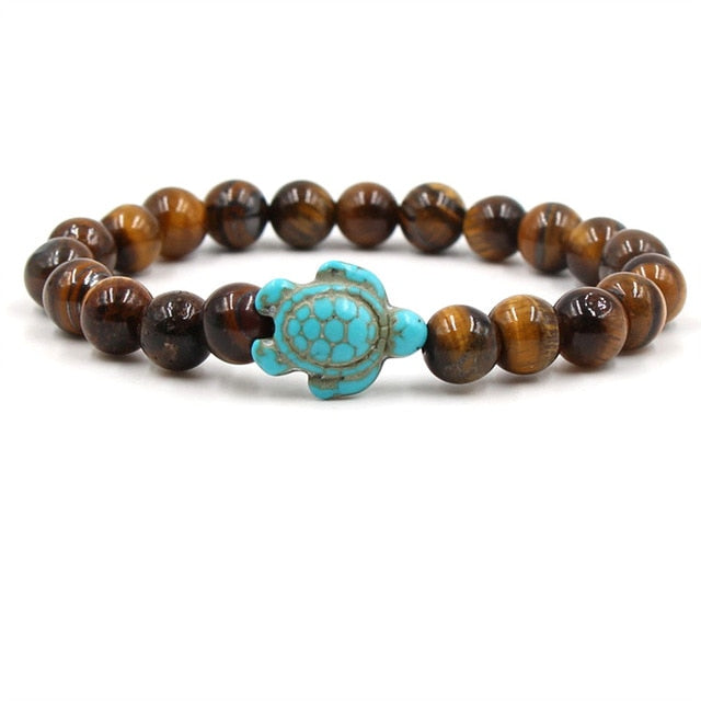 Unique Naturlig Stone Beads Sköldpadda Bracelets