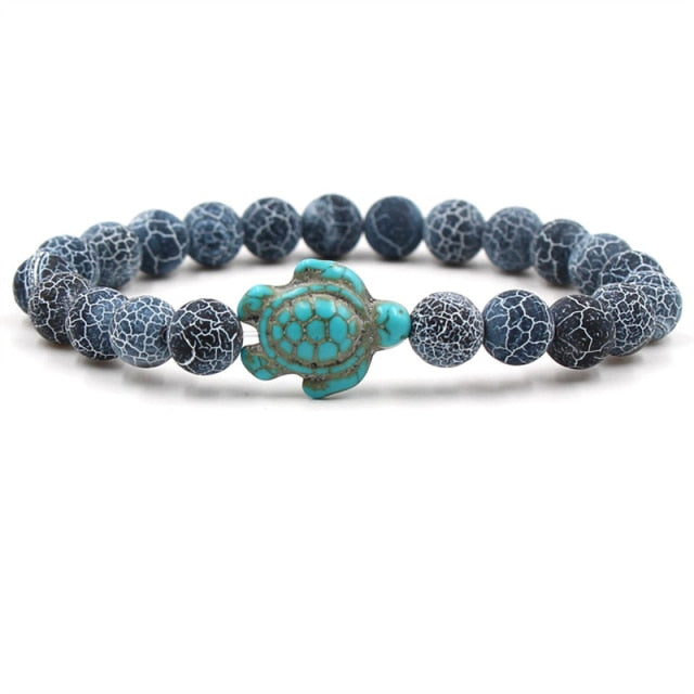 Unique Naturlig Stone Beads Sköldpadda Bracelets