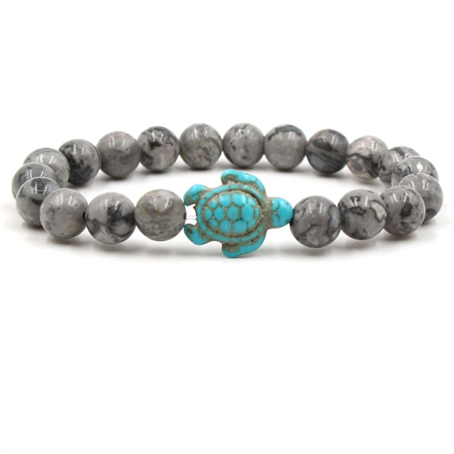 Unique Naturlig Stone Beads Sköldpadda Bracelets