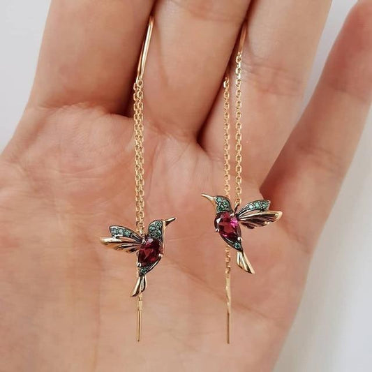 Kolibri Enamel And Zirconia Örhängen