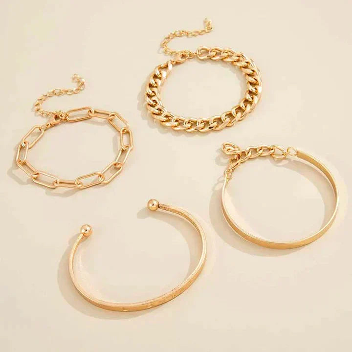 Elan Mercer armband Set | Guld