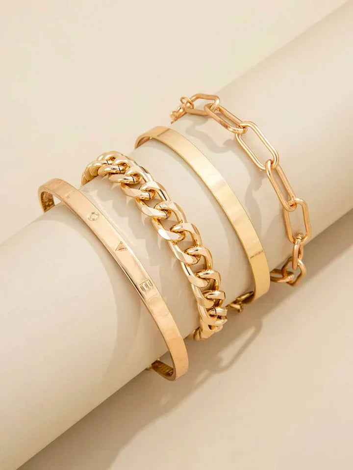 Elan Mercer armband Set | Guld