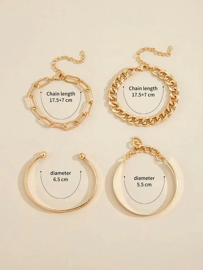 Elan Mercer armband Set | Guld