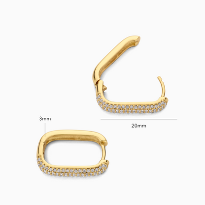 Icon Pave creoler | Guld