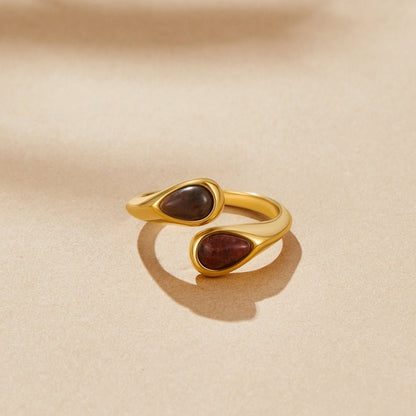 Tiger Eye Sten Wrap Ring